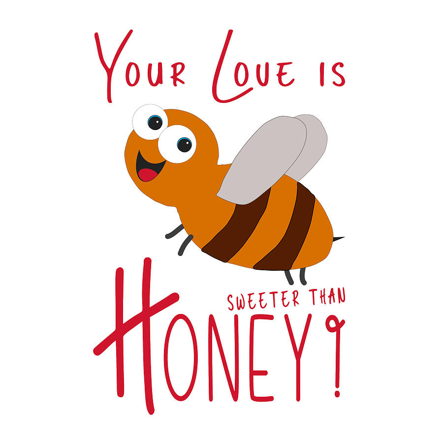 Funny Bee - Sweeter than Honey Digital Art by Bob Pardue