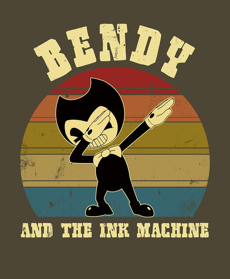 Funny Bendy And The Ink Machine Vintage Digital Art by Harper Yates ...