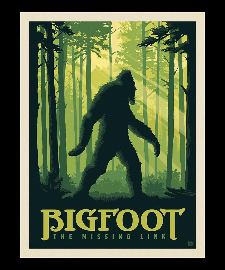 Funny Bigfoot Art Piece Digital Art by The Pristine Artist