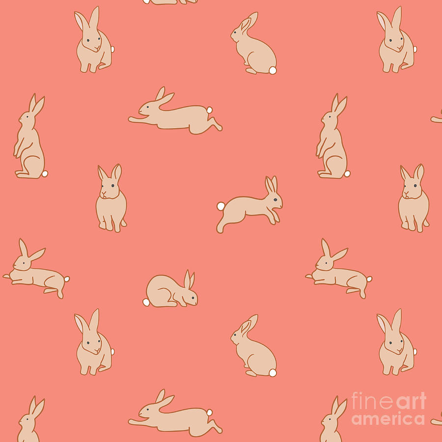 Funny Bunnies Digital Art by Ashley Lane