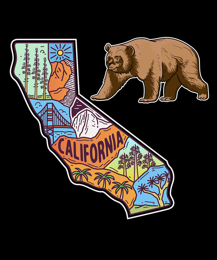 Funny California Admission Day Gift Digital Art by Big Dreams | Pixels