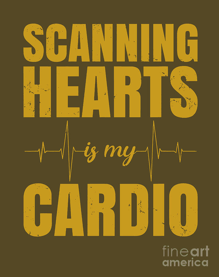 Funny Cardiac Sonographer Digital Art by Yuna Nanda - Pixels