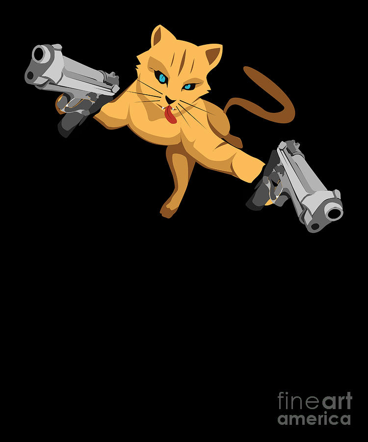funny cat pics with guns