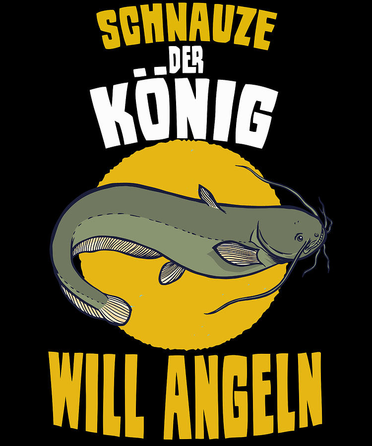 Funny catfish t-shirt angler fishing men outfit Digital Art by Benjamin  Burkert - Pixels