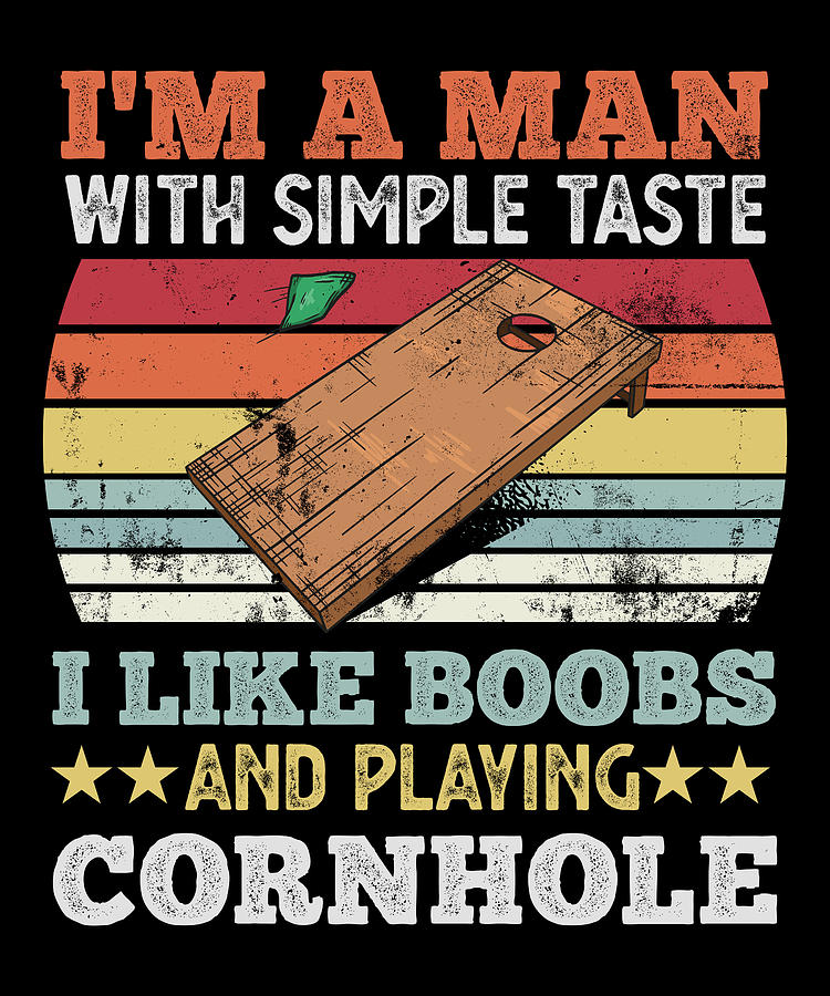 Funny Cornhole Gift for Men I Like Boobs Digital Art by P A - Fine Art ...