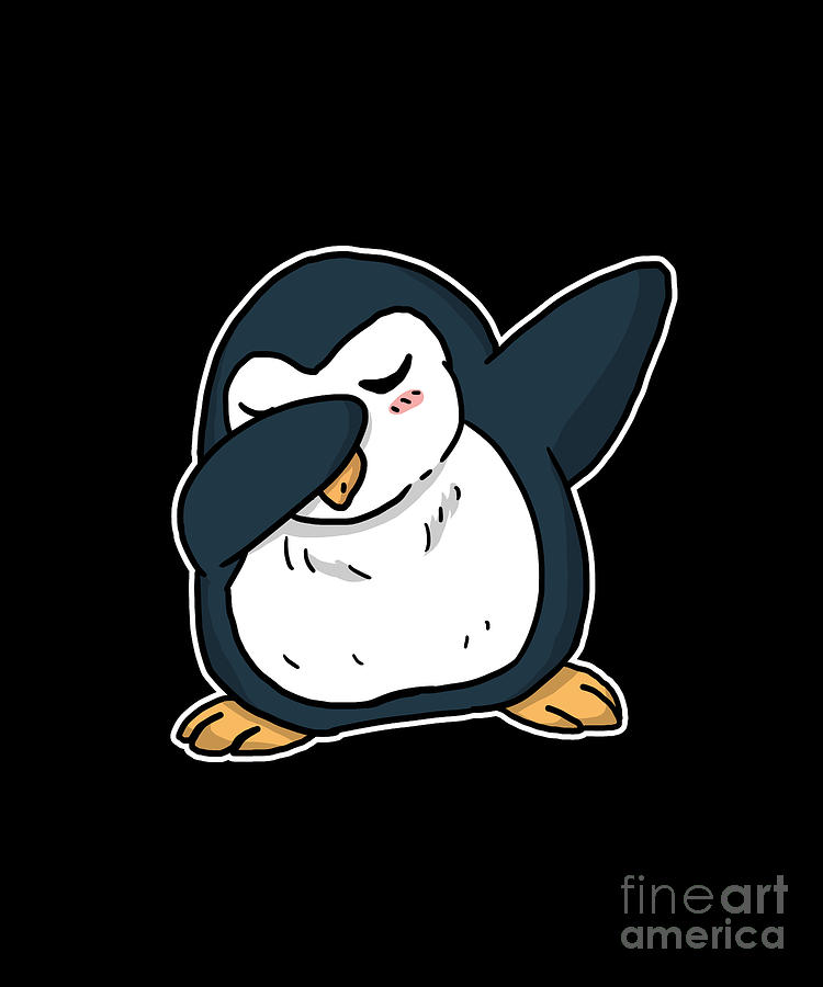 Funny Dabbing Penguin Dab Dance Aquatic Lover Gift Digital Art by J M