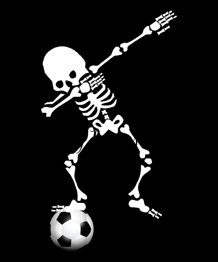 Funny Dabbing Skelleton Soccer Design for Halloween Fans print Digital ...