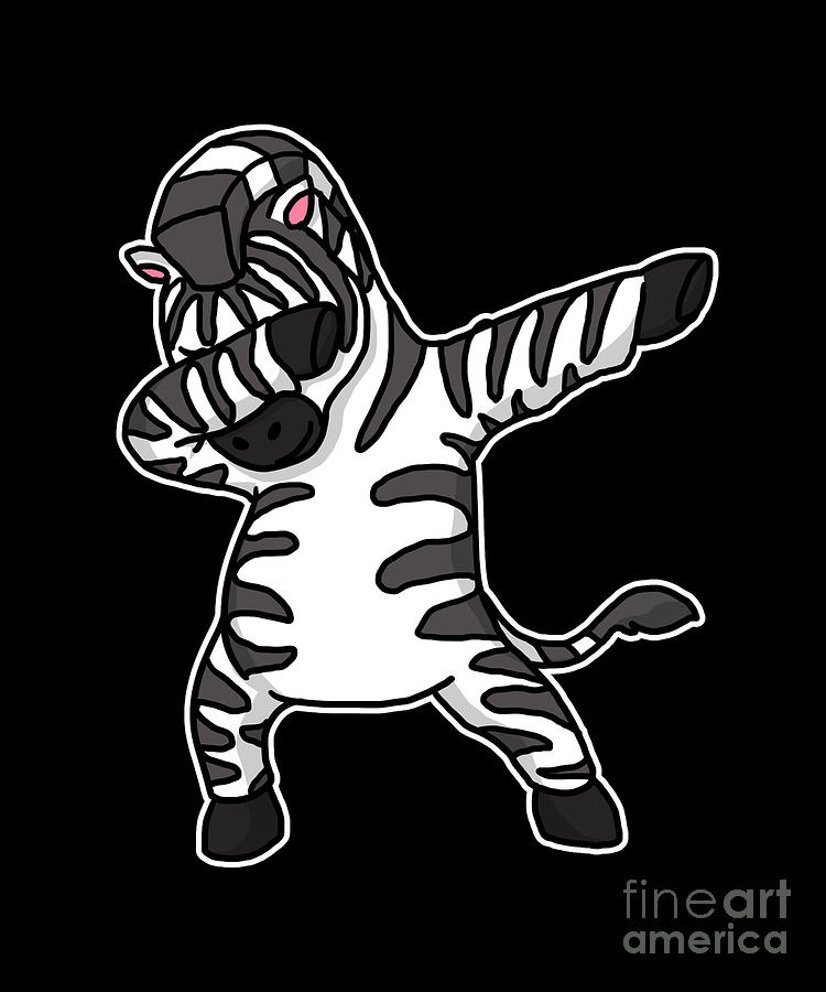 Funny Dabbing Zebra Dab Dance Stripe Lover Gift by J M