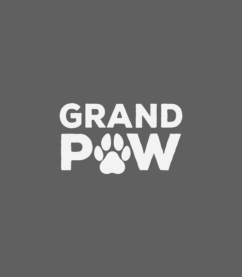 Funny Dog Grand Paw Doggy Puppy Lover Grandpa Vintage Digital Art by ...