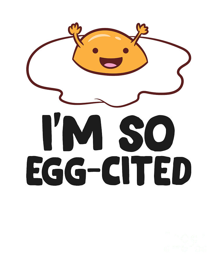 Funny Eggs Im So Egg-Cited Funny Egg Puns Kids Tapestry - Textile by EQ ...