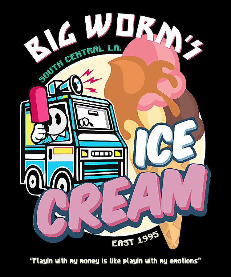 Funny Gift Big WormS Ice Cream Gifts For Fan Digital Art by Mellox ...