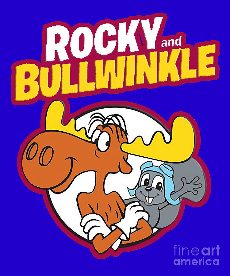 Funny Gift Rocky And Bullwinkle Cute Love Digital Art by Mizorey Tee ...