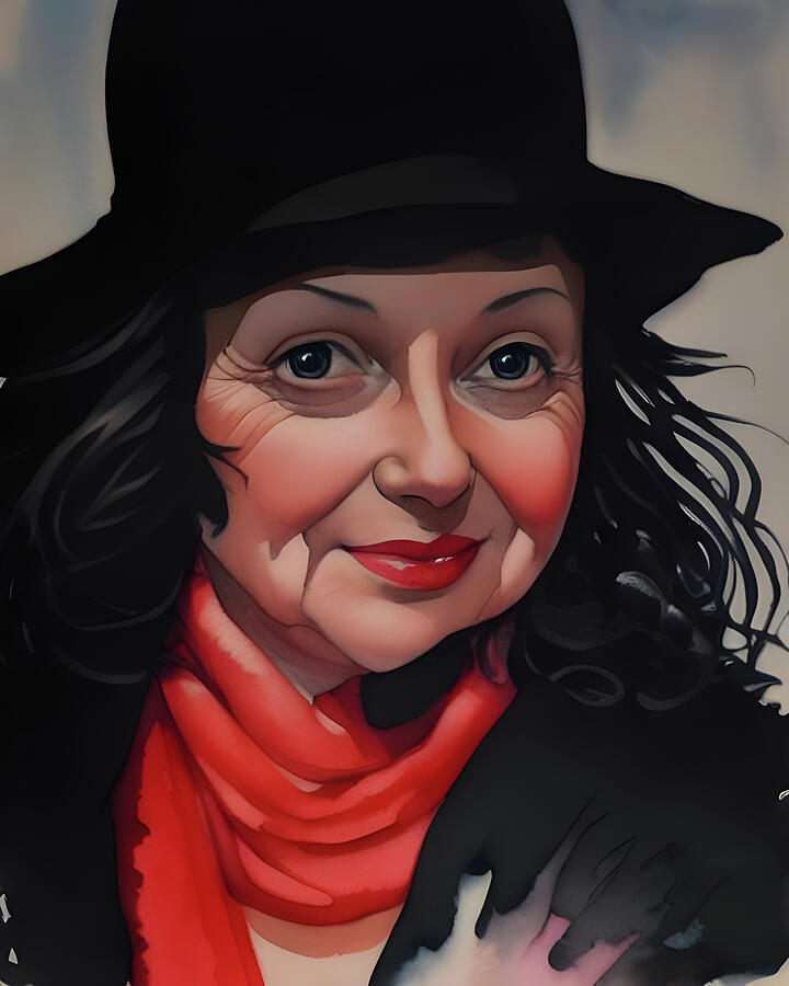 Funny Girl with a Hat II Painting by Annalisa Rivera-Franz Funny Girl with a Hat II Painting by Annalisa Rivera-Franz