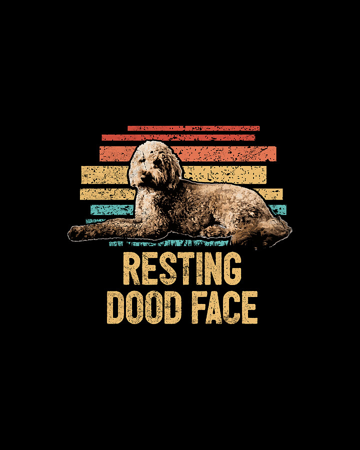 Funny Goldendoodle Dog Quotes Dog Dad Doodle Mama Retro Digital Art by