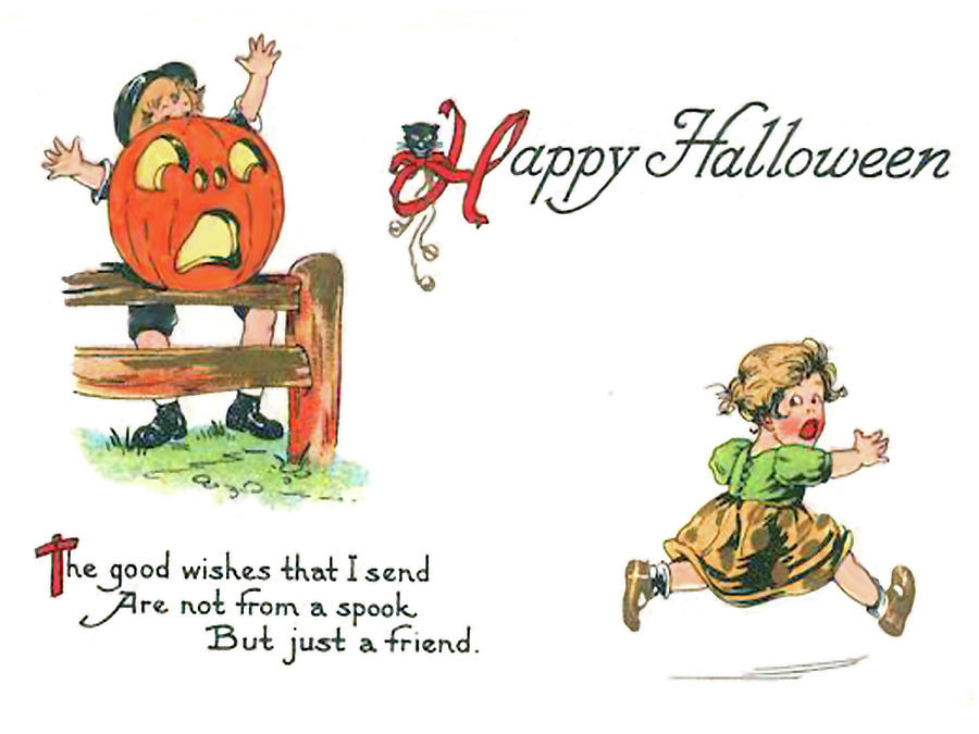 Funny Halloween Card Digital Art by Long Shot