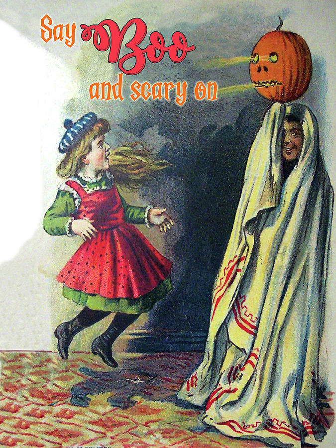 Funny Halloween Card with Quote Digital Art by Long Shot