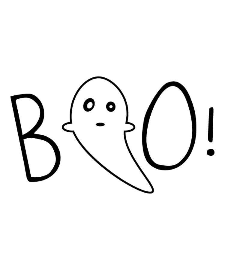 Funny Halloween Gifts - Boo Ghost Digital Art by Caterina Christakos
