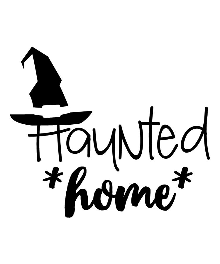 Funny Halloween Gifts - Haunted Home Digital Art by Caterina Christakos