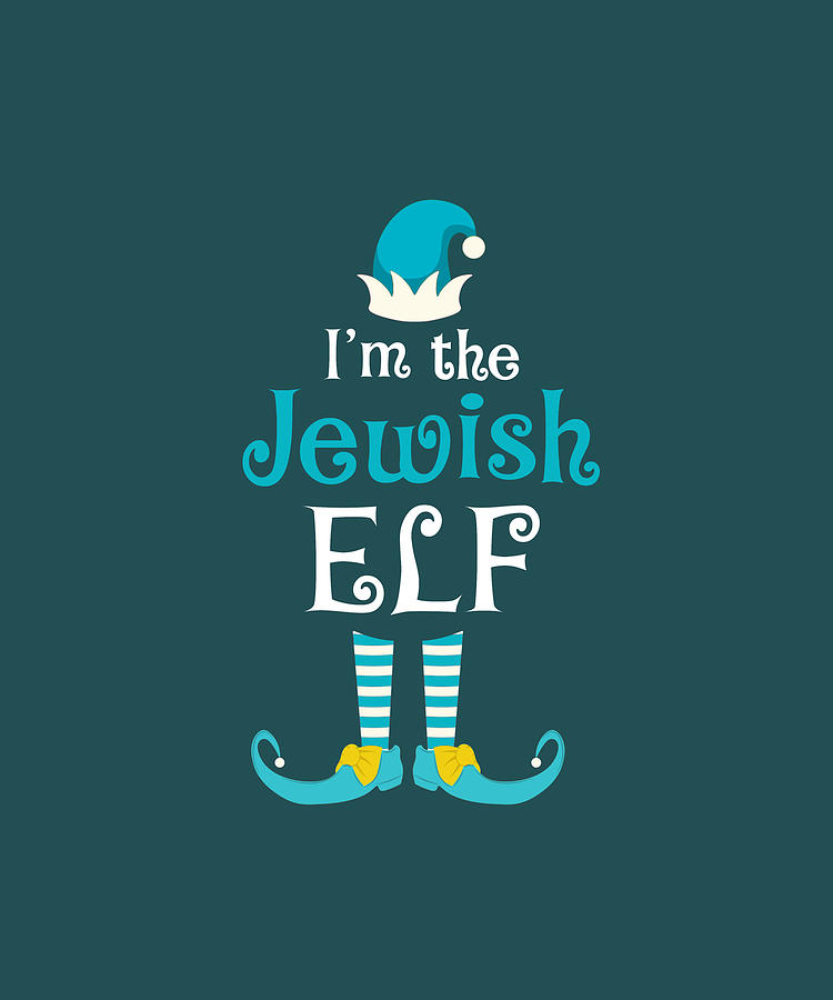Funny Hanukkah Jewish Elf Chanukah Christmas Tshirt Digital Art by Felix -  Fine Art America