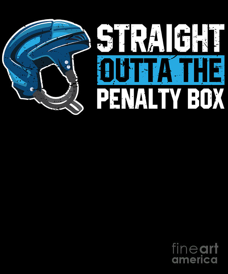 Funny Hockey Enforcer Penalty Box Hockey TShirt Digital Art by EQ