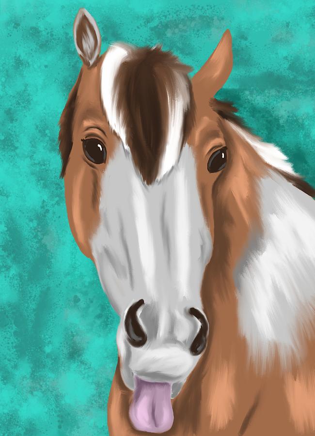 Funny horse drawing Digital Art by Antiope Art Fine Art America