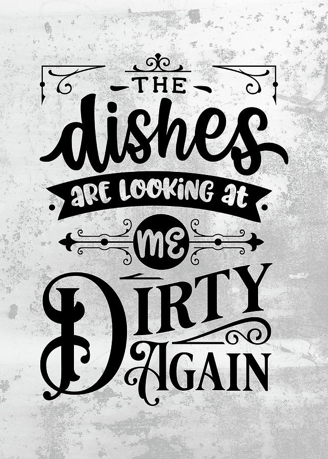 Funny kitchen quotes wall art