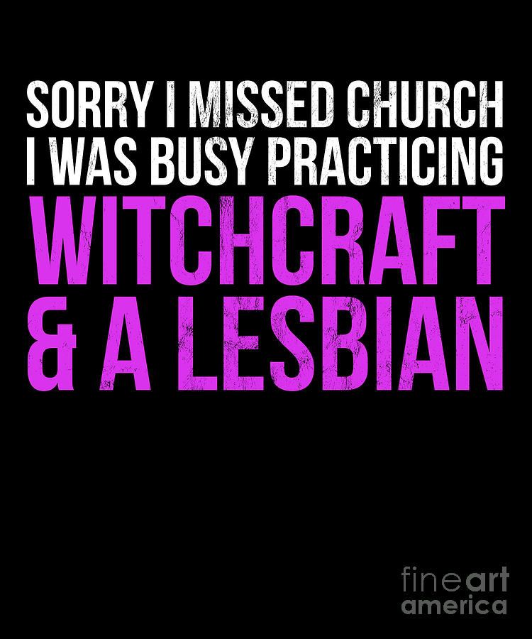 Funny Lesbian Witch Queer Pride Feminist Lgbt Print Drawing By Noirty Designs Pixels