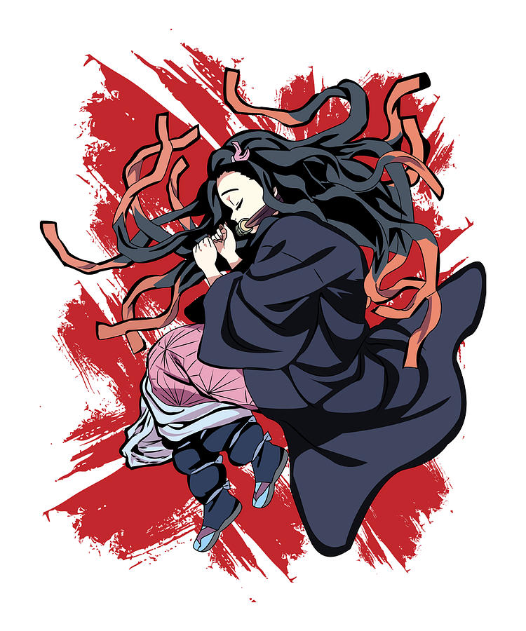 Demon Slayer Tanjiro Nezuko Characters Poster Wall Hanging Tapestry  Japanese Anime Tapestrys Room Decor Aesthetic Home Wallpaper