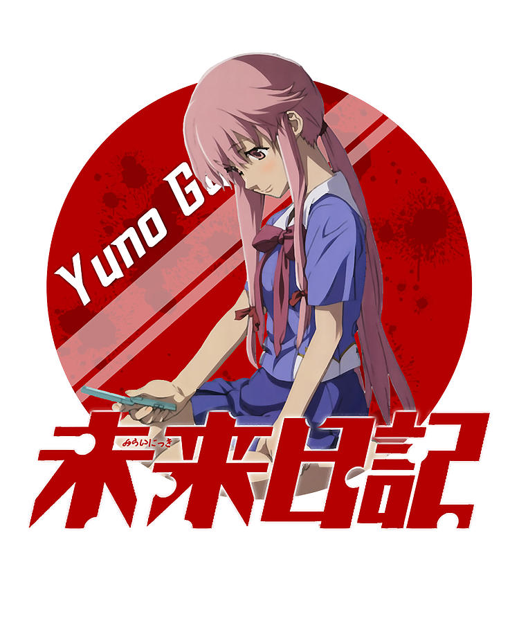 Funny Man The Pink Hair Yuno Chan Diary Mirai Nikki Manga Drawing by Future  Diary Anime - Pixels