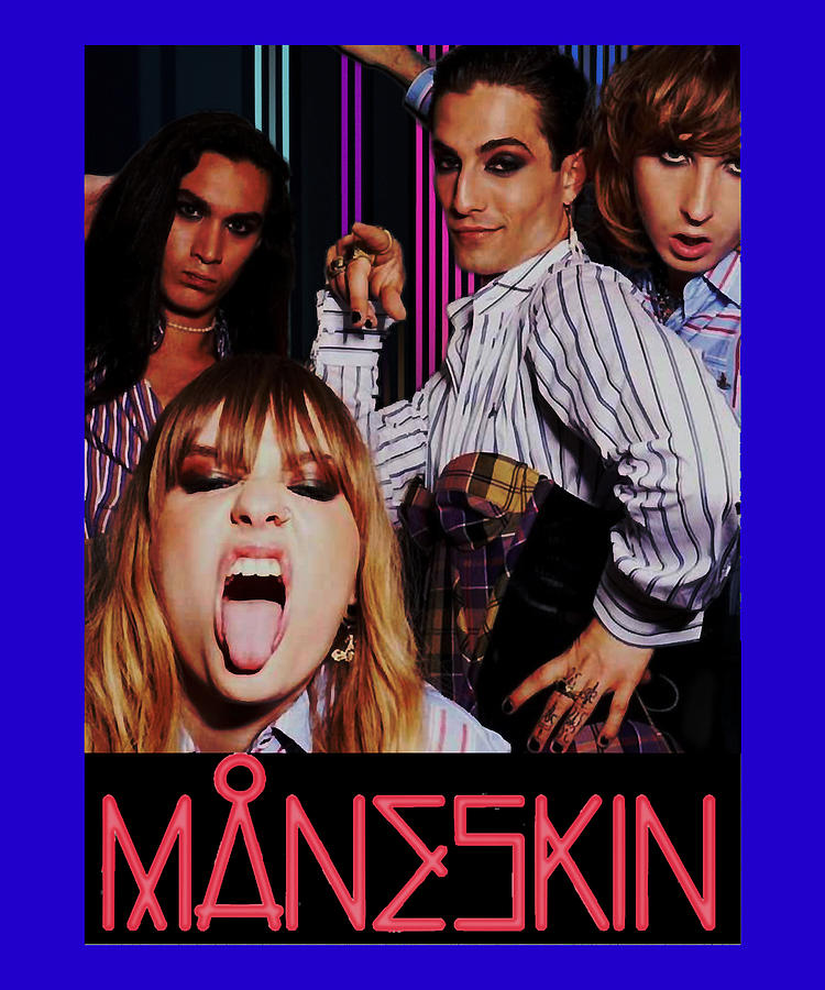 Funny Men Italian Maneskin Rock Band Gift Music Fans Digital Art by ...