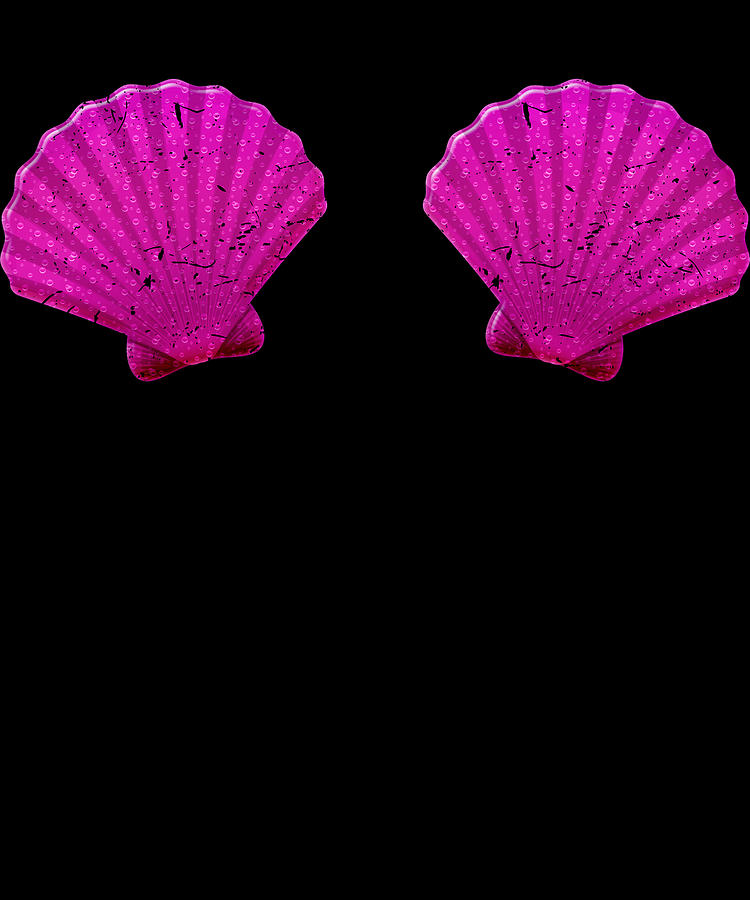 Funny Mermaid Shell Bra Top product Festival Seashell Party Digital Art by  Art Frikiland - Pixels