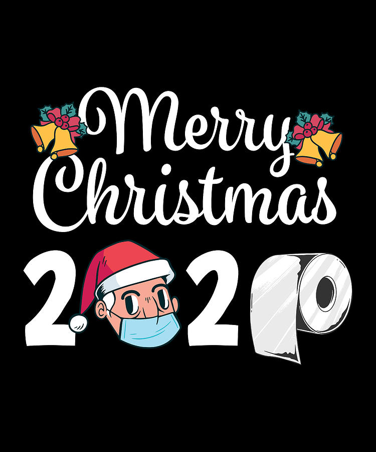 Funny Merry Christmas 2020 masked Santa Digital Art by Philip Anders -  Pixels