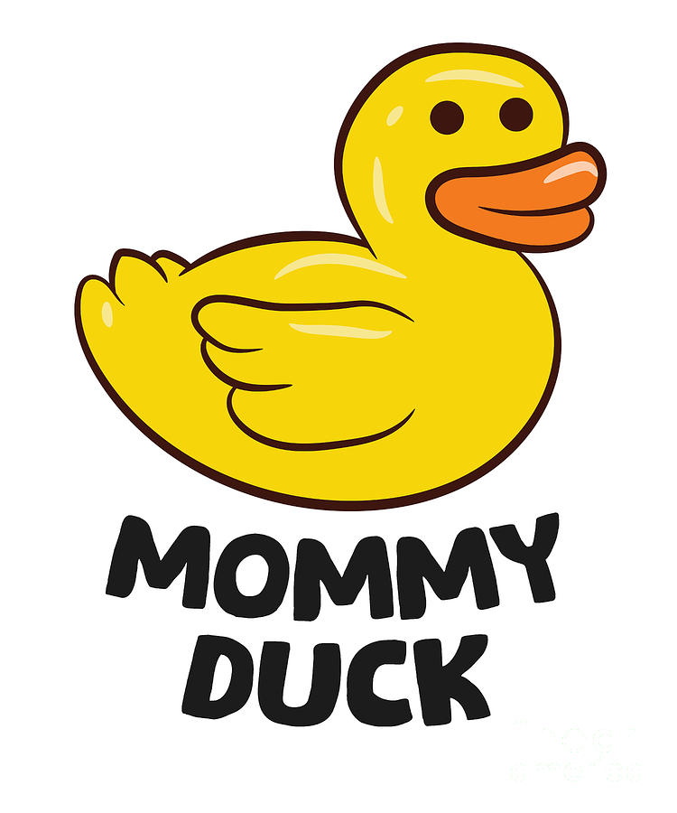 Funny Mommy Duck Rubber Duck Tapestry - Textile by EQ Designs - Fine ...