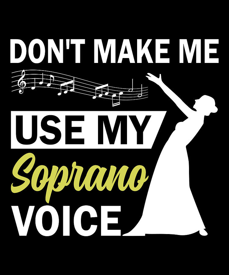 Opera Singer Digital Art - Funny Opera Singer Soprano Voice by Me