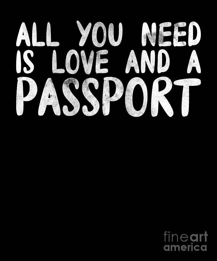 Funny Passport Lover Quotes Citizenship Entitling Digital Art by ...