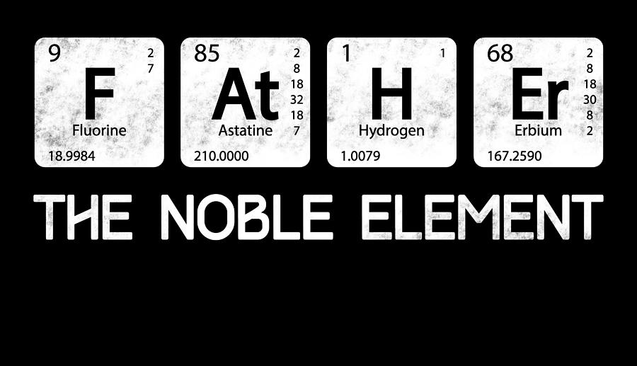 Funny Periodic Table Pun Noble Element Digital Art By Passion Loft