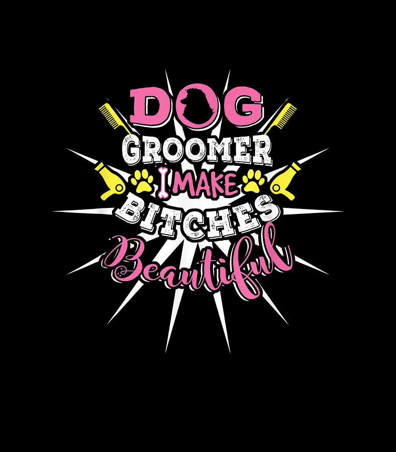 Funny Pet Grooming for Dog Salon Dog Groomer National Pet Day Digital ...