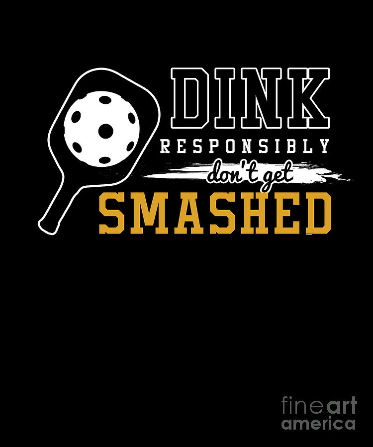 Funny Pickleball Puns Dink Responsibly Player T-Shirt Funny Pickleball Puns Dink Responsibly Player T-Shirt