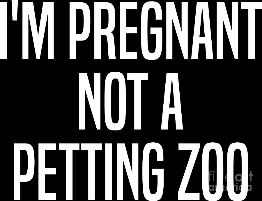 I'm Pregnant Not A Petting Zoo Shirt Funny Pregnancy Announcement