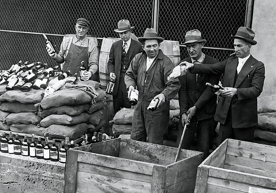 Funny Roaring Twenties No Prohibition Roaring 20s Gift Prohibition Liquor Painting by Tony Rubino