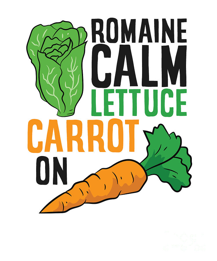 Funny Romaine Calm Lettuce Carrot On Tapestry - Textile by EQ Designs ...