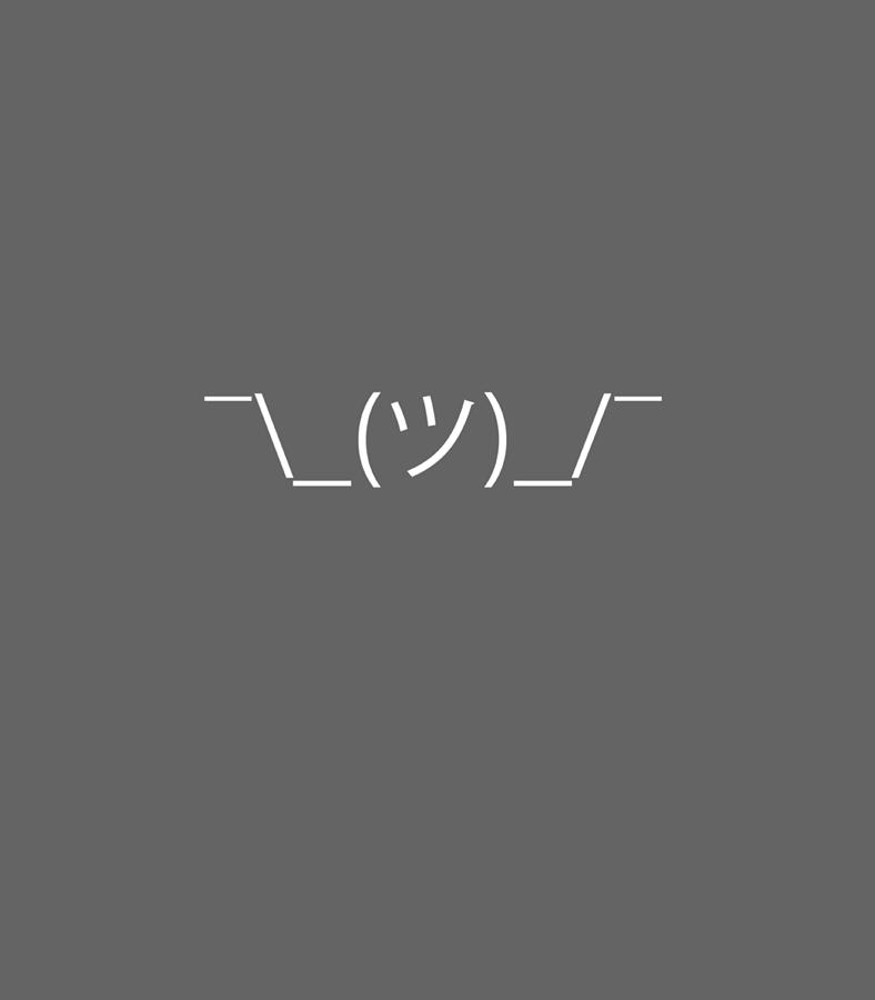 Funny Sarcastic ASCII Shrug Emoji Digital Art by Maggif Eline - Fine ...