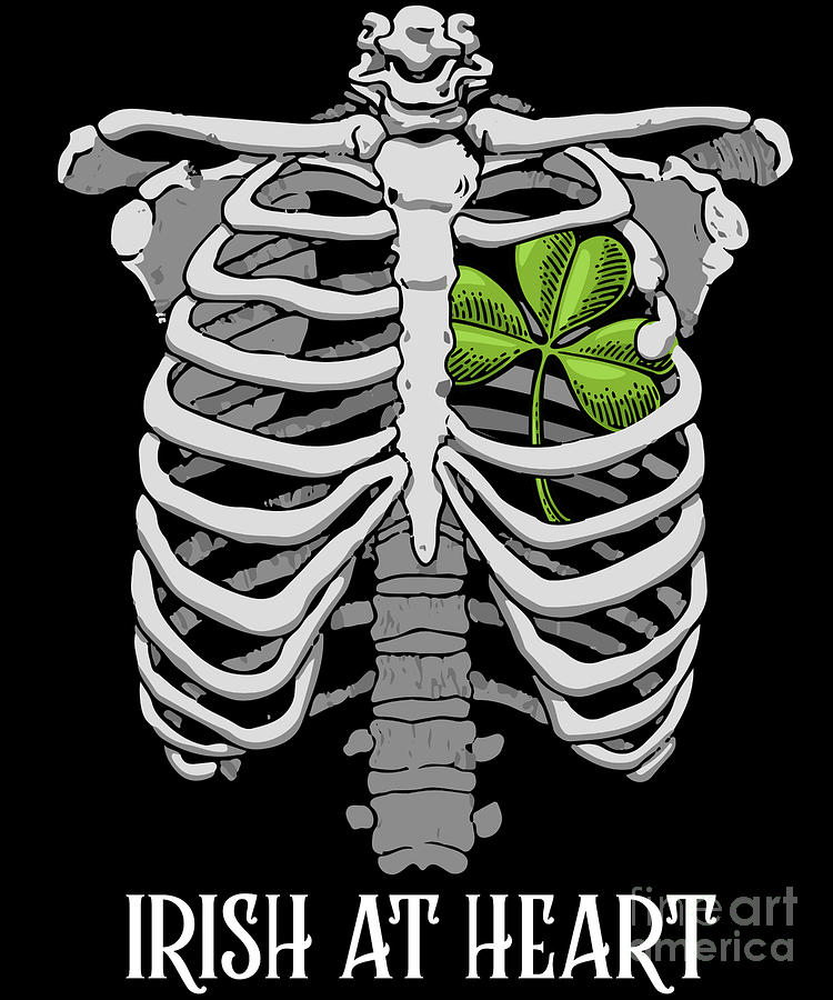 Funny Shamrock Shirt Irish at Heart St Patricks Day 2020 Digital Art by Martin Hicks