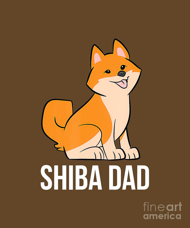 Funny Shiba Inu Father Dog Shiba Inu Papa Funny Tapestry - Textile by ...