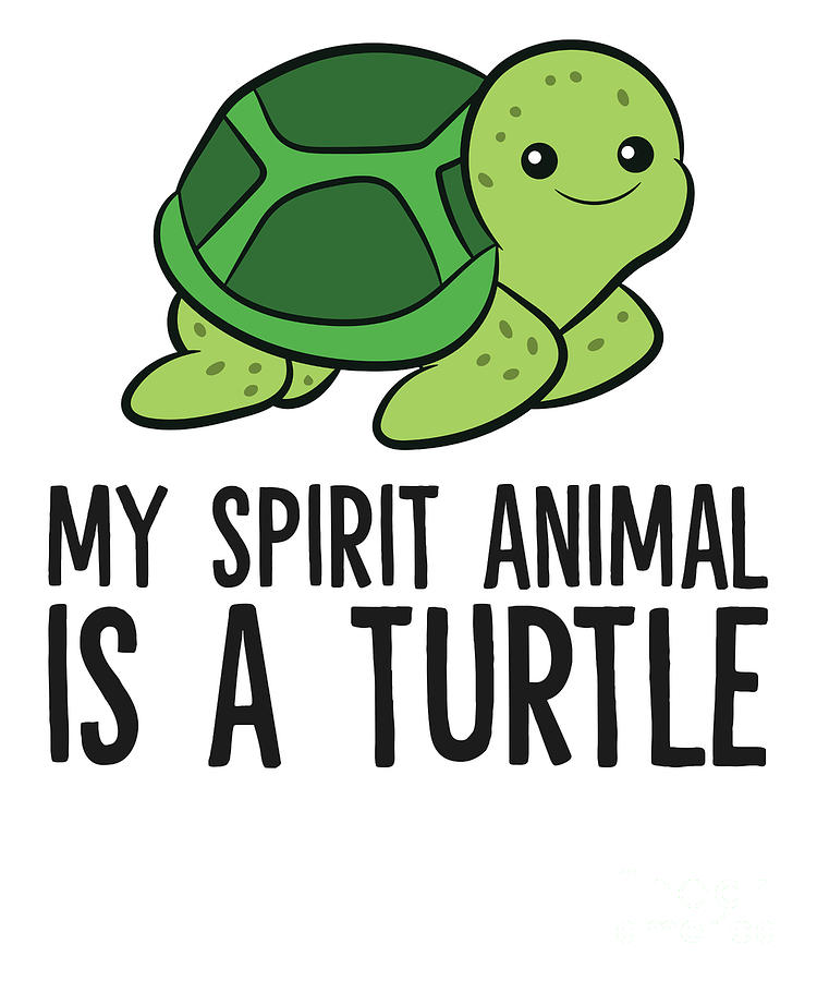 Funny Turtle Lover My Spirit Animal Is A Turtle Tapestry - Textile By 