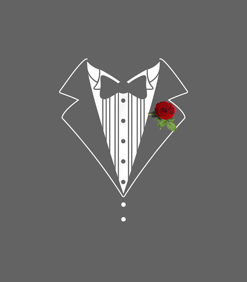 Funny Tuxedo Wedding Fake Tux Bachelor Prom Digital Art by Zakk Tallien ...