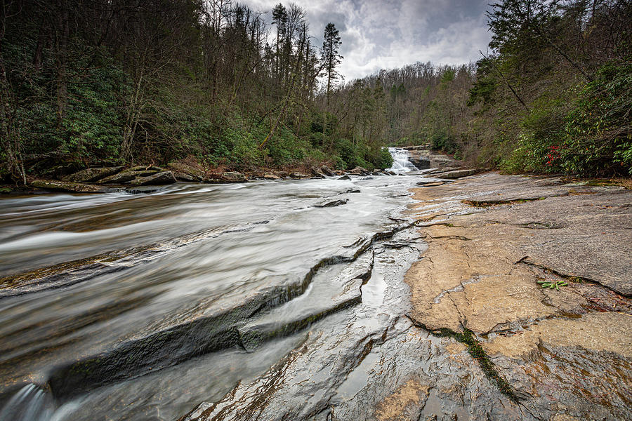 Further Downstream At Triple Falls Photograph