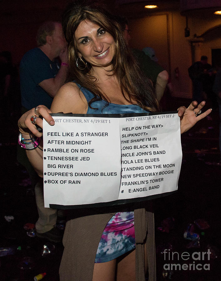 Furthur Setlist April 19, 2013 at The Capitol Theatre Photograph by David Oppenheimer