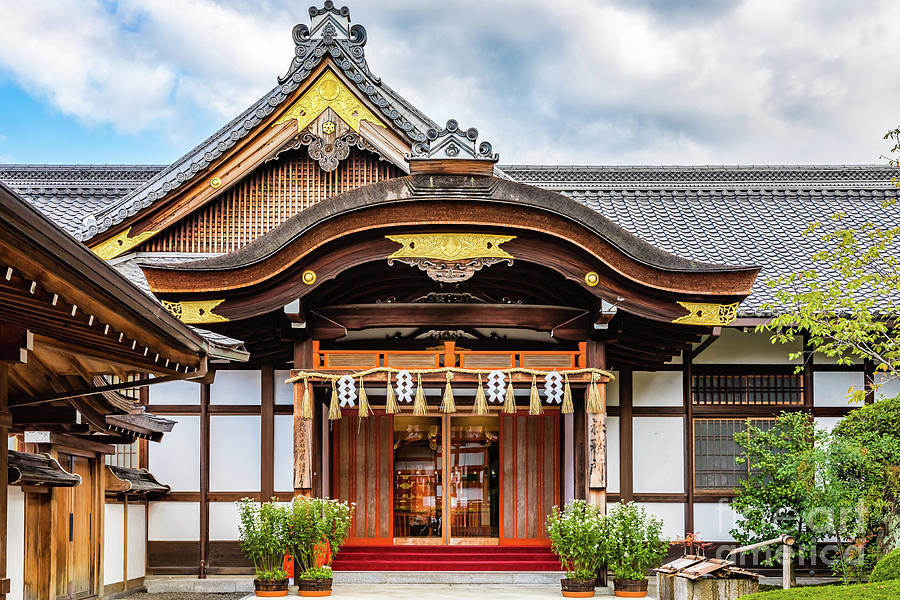 Architecture Photograph - Fushimi Inari-Taisha shrine office building, Kyoto by Lyl Dil Creations