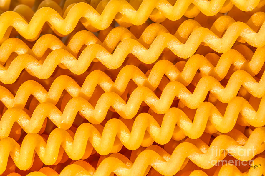 FUSILLI BUCATI LUNGHI - dried pasta Photograph by Bruce Block
